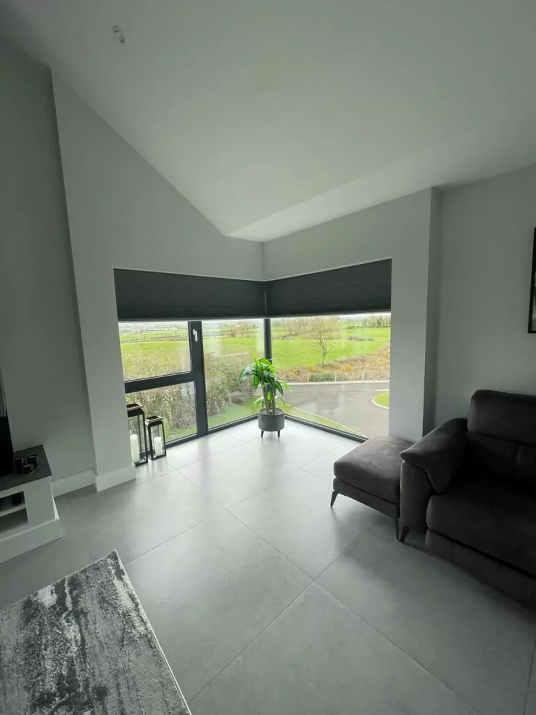 cellular blinds in modern living space