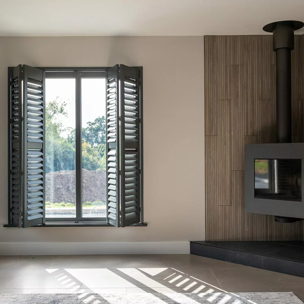 Shutters which provide privacy for a new home