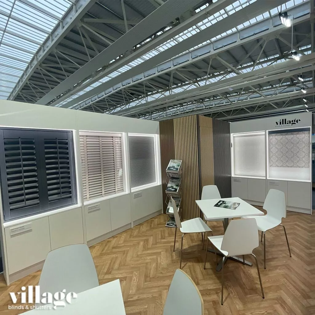 Village Blinds and Shutters Stand Display