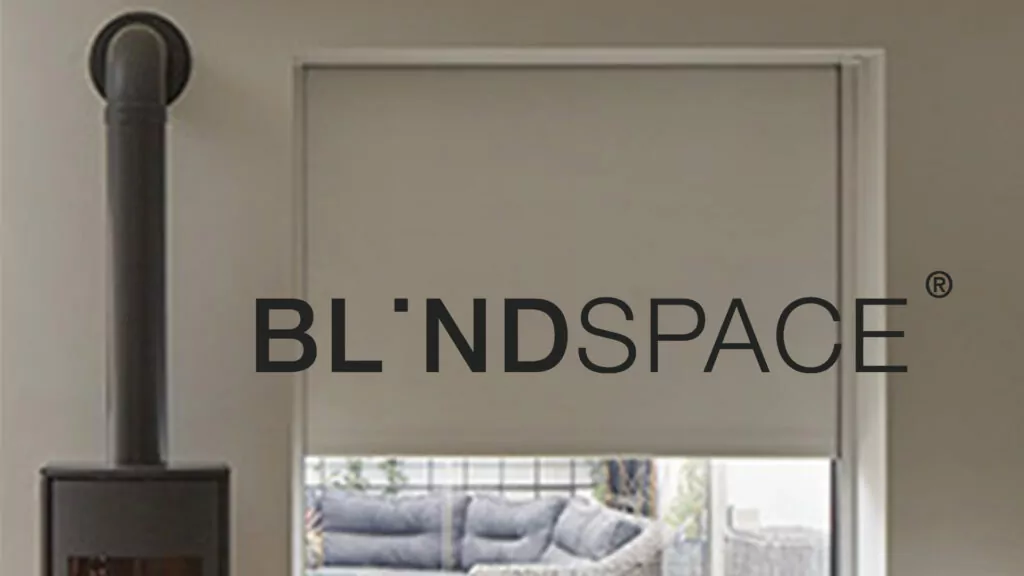 Self build blinds using blindspace with logo in Northern Ireland