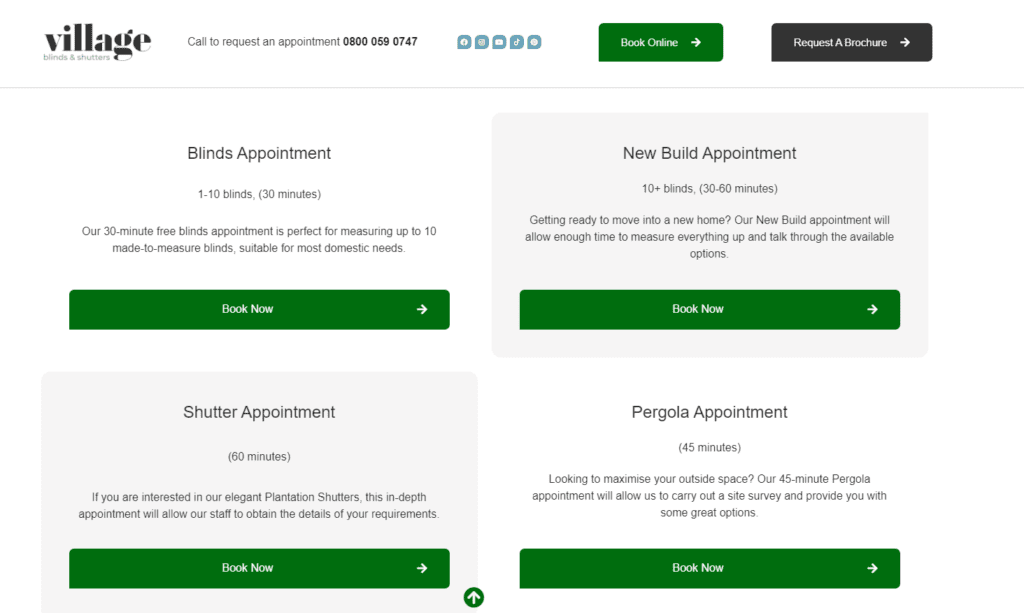 Booking Your Home Appointment Just Got Easier Choose Appointment Type