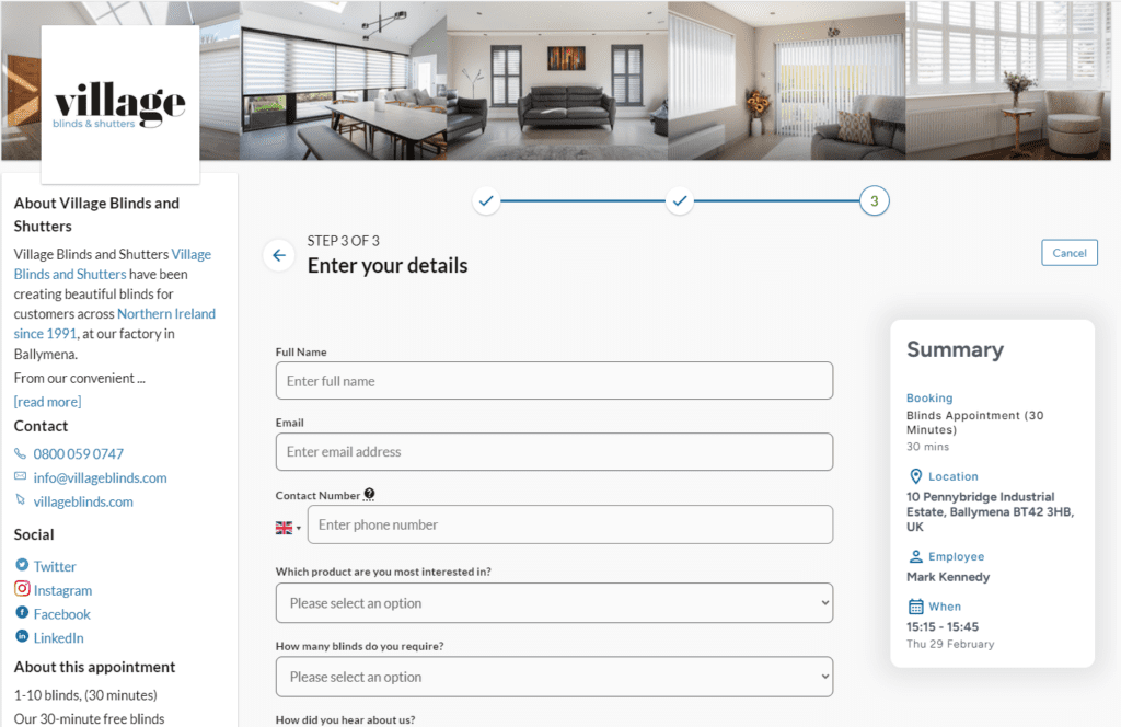 Booking Your Home Appointment Just Got Easier Fill In your details