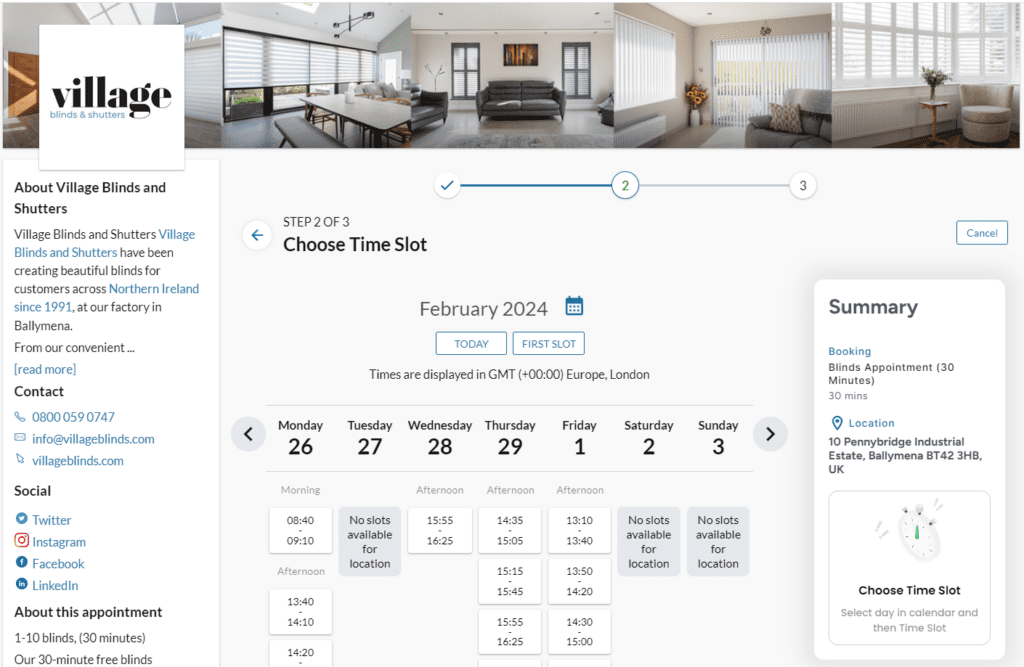 Booking Your Home Appointment Just Got Easier Pick a date and Time